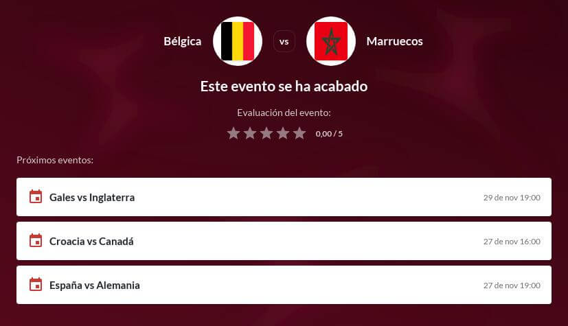 Pronóstico Bélgica vs Marruecos