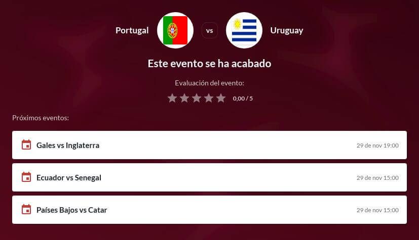 Pronóstico Portugal vs Uruguay
