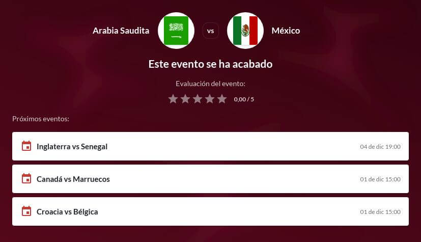 Pronóstico Arabia Saudita vs México