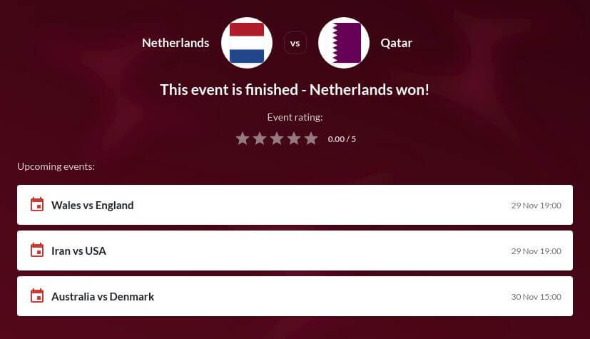 Netherlands vs Qatar Betting Tips