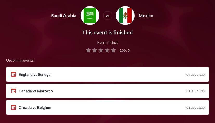 Saudi Arabia vs Mexico Betting Tips