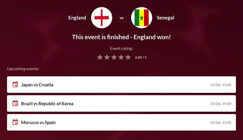 England vs Senegal Betting Tips