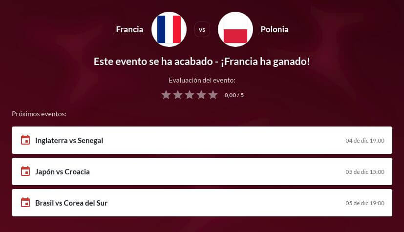 Pronóstico Francia vs Polonia