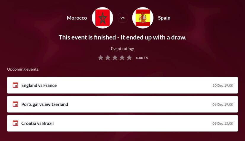 Morocco vs Spain Betting Tips