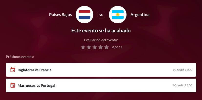Pronóstico Holanda vs Argentina