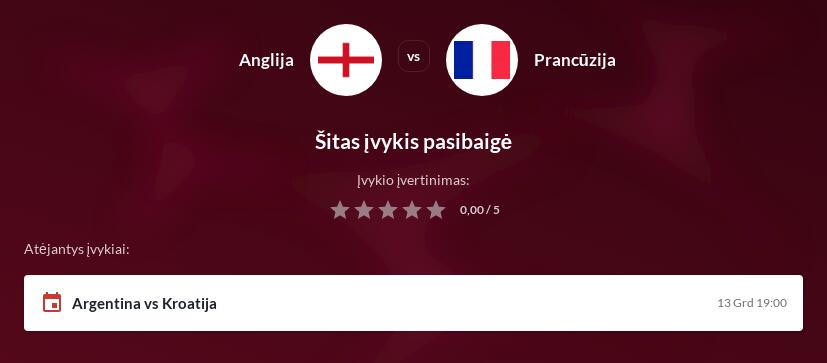 Anglija - Prancūzija Tiesiogiai
