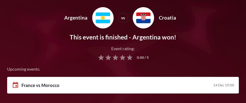 Argentina vs Croatia Betting Tips