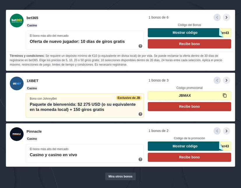 Casinos Online Paraguay con Bono de Bienvenida