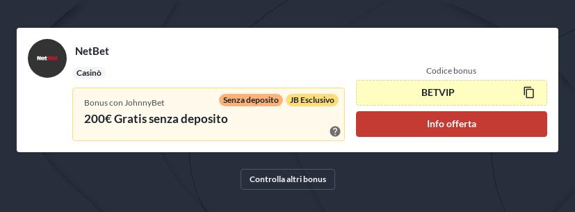 Bonus Senza Deposito