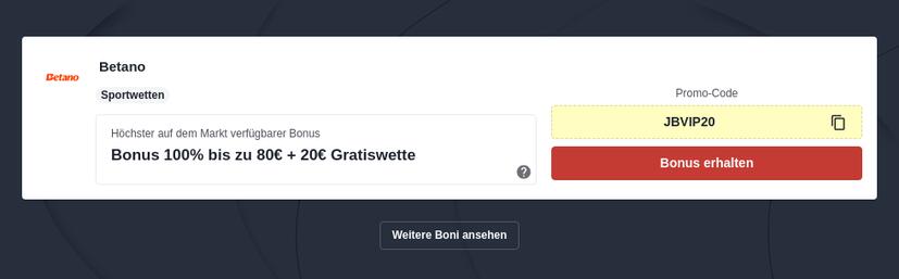 Sportwetten no Deposit Bonus