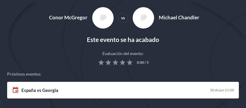 Pronóstico Conor McGregor vs Michael Chandler