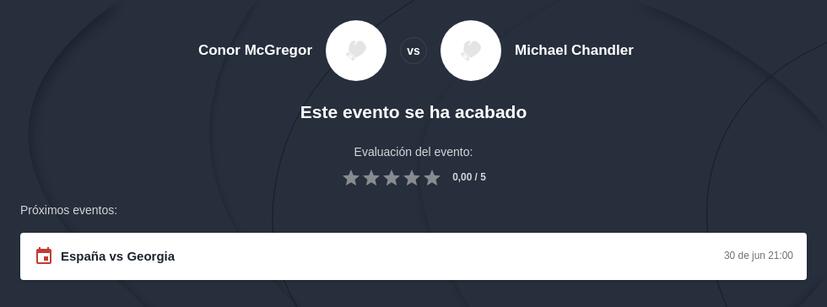 Pronóstico Conor McGregor vs Michael Chandler