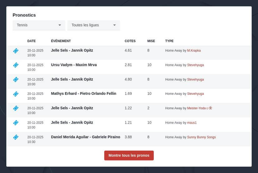 Comment bien parier sur le tennis ?