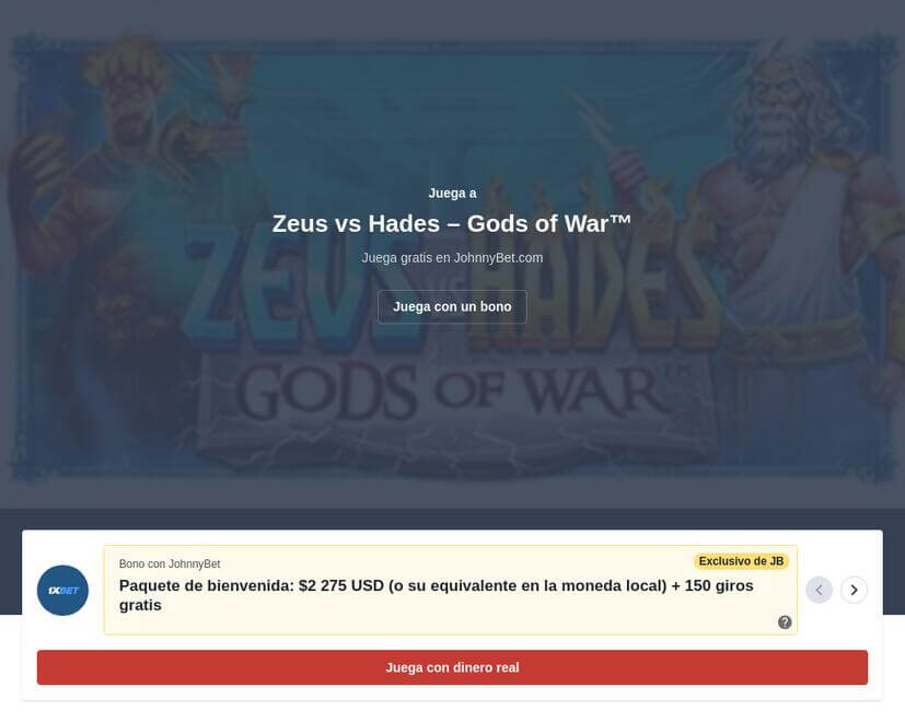 Máquinas Tragamonedas Zeus Gratis