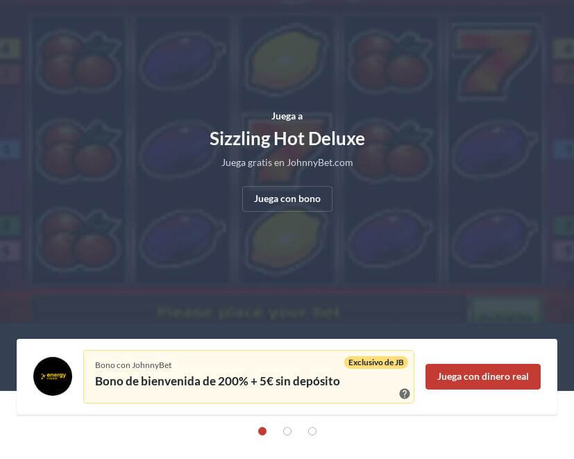 Jugar Sizzling Hot Deluxe Gratis Online