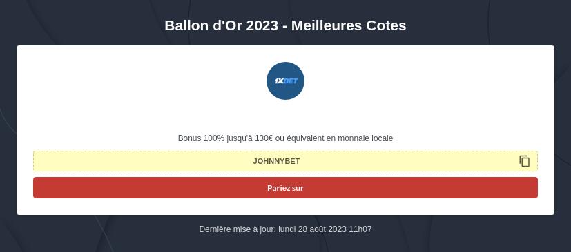 Pronostic Ballon d’or 2023