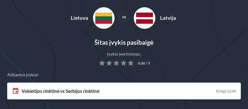Lietuva - Latvija Tiesiogiai