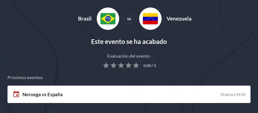Pronóstico Brasil vs Venezuela