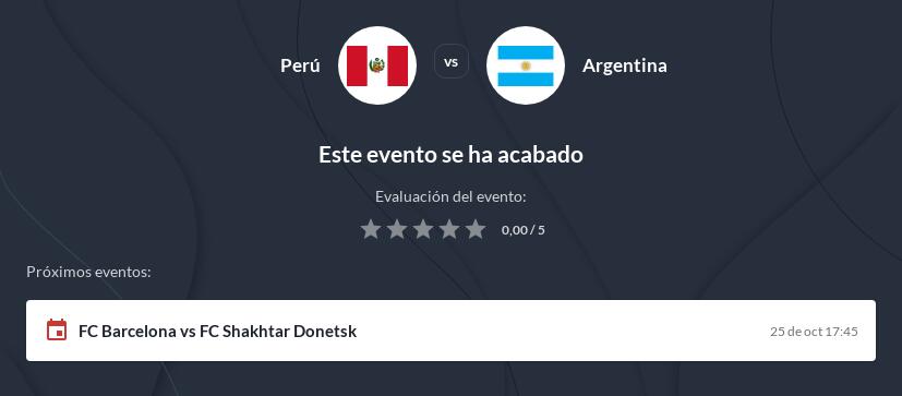Pronóstico Perú vs Argentina