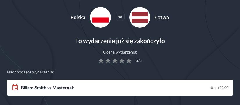 Polska - Łotwa zakłady bukmacherskie