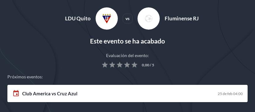 Pronóstico Quito vs Fluminense
