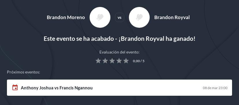 Pronóstico Moreno vs Royval