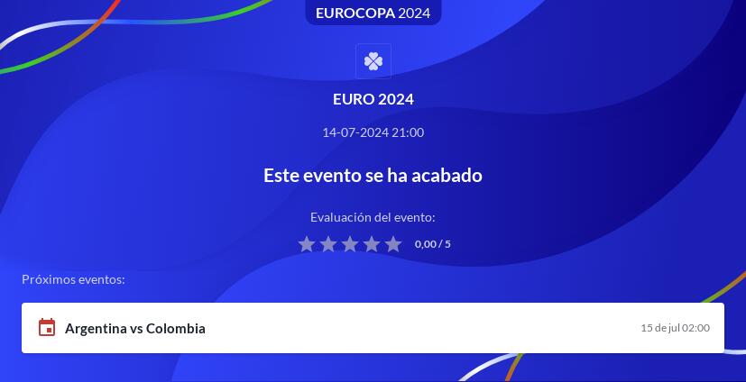 Cuotas de apuestas finales Eurocopa 2024