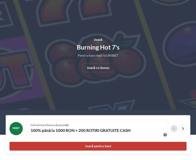 Burning Hot casino - Unde pot să joc online?