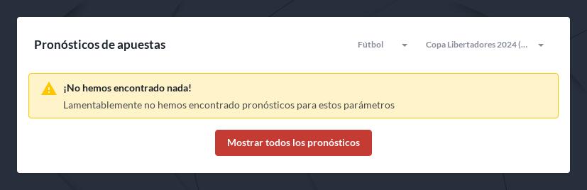 Copa Libertadores Pronósticos Gratis