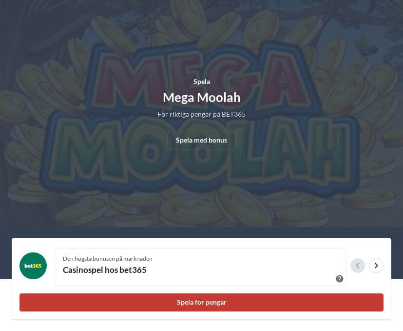 Spela Mega Moolah online