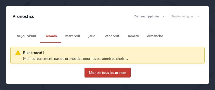 Pronostics hippiques du jour gratuits