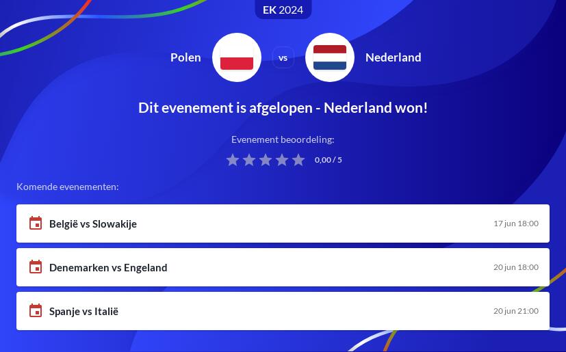 Polen - Nederland Voorspelling
