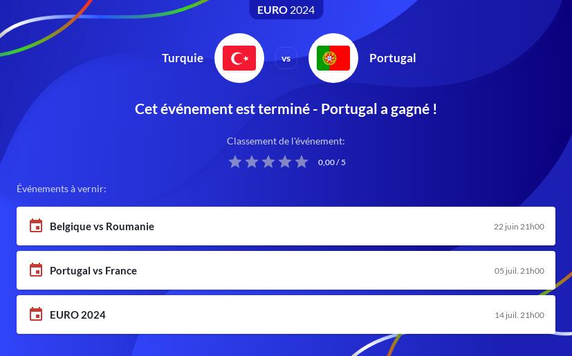 Pronostic Turquie vs Portugal