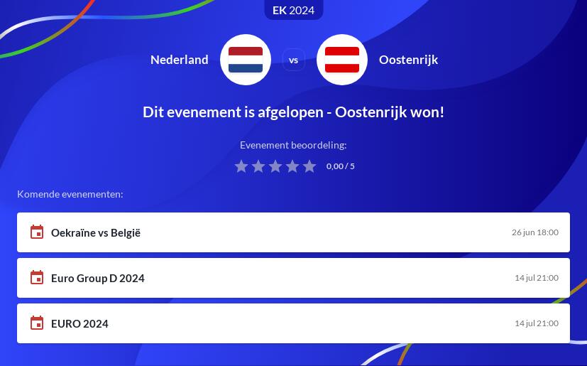 Nederland - Oostenrijk Voorspelling