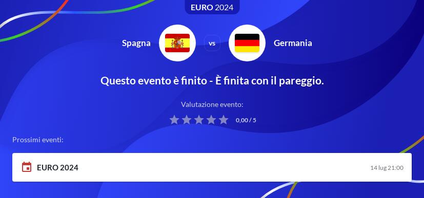 Pronostico Spagna - Germania
