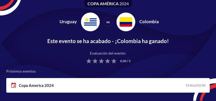 Pronóstico favorito Uruguay vs Colombia semifinal Copa América