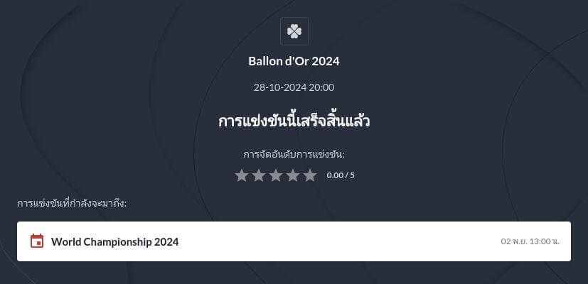 ทำนายบัลลงดอร์ 2024