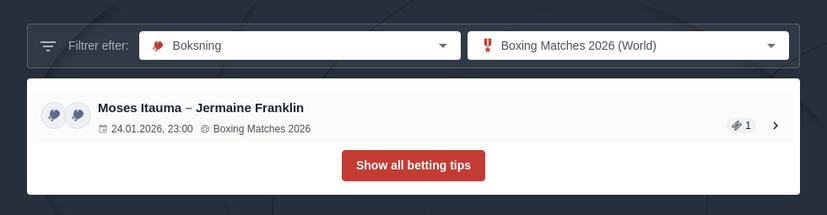 Boksning Betting Tips