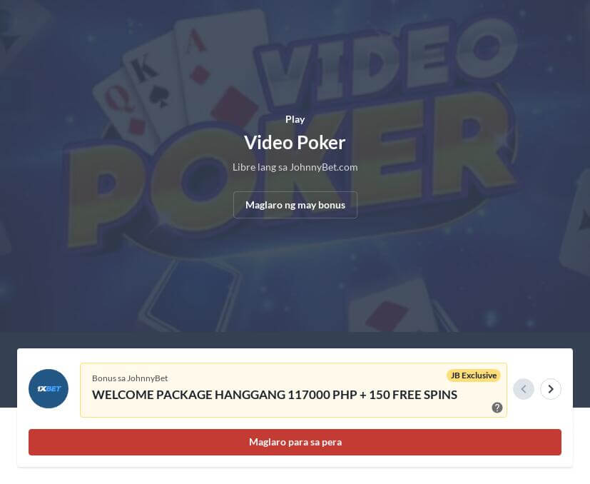 Paano Maglaro ng Video Poker