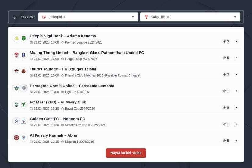 Eurooppa-liiga vedonlyönti