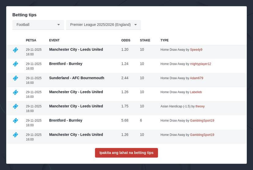 Paano Tumaya sa Premier League