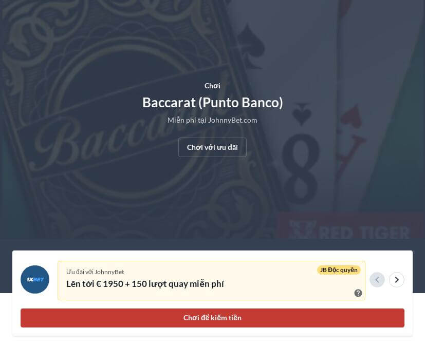 Cách thắng Baccarat trực tuyến