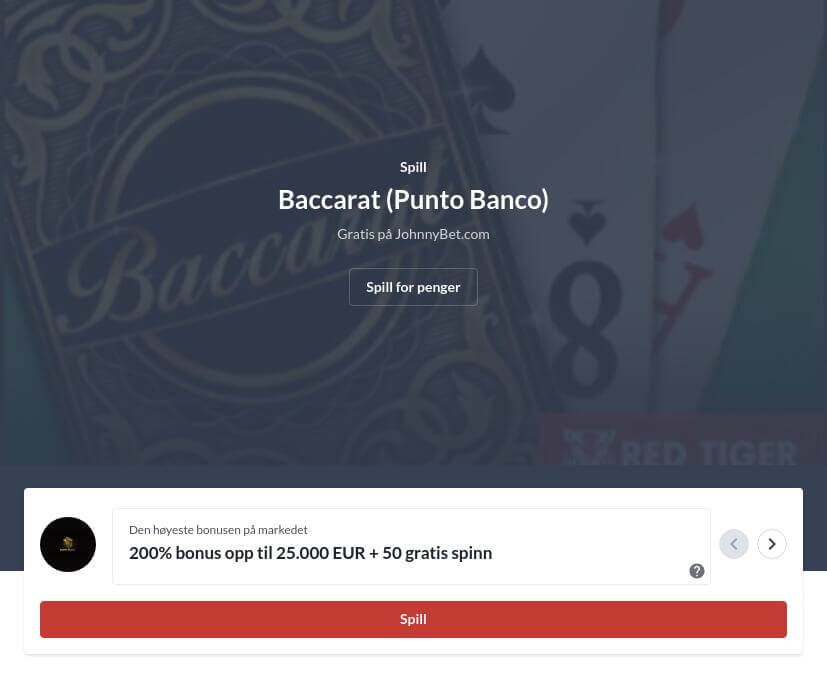 Norsk Baccarat Guide