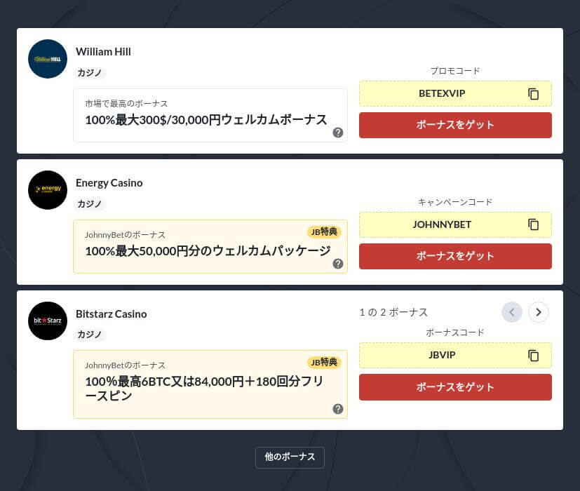 仮想通貨対応オンラインカジノのおすすめ5選