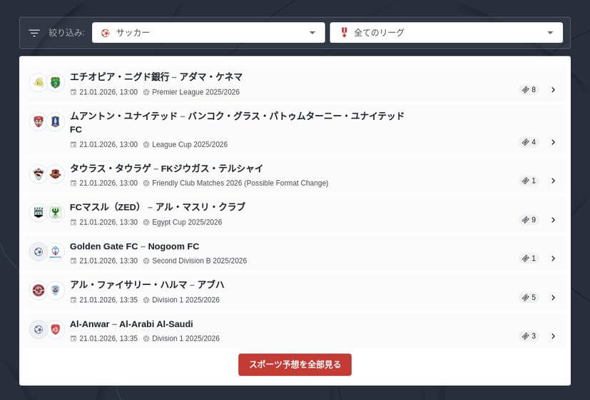Jリーグのブックメーカー