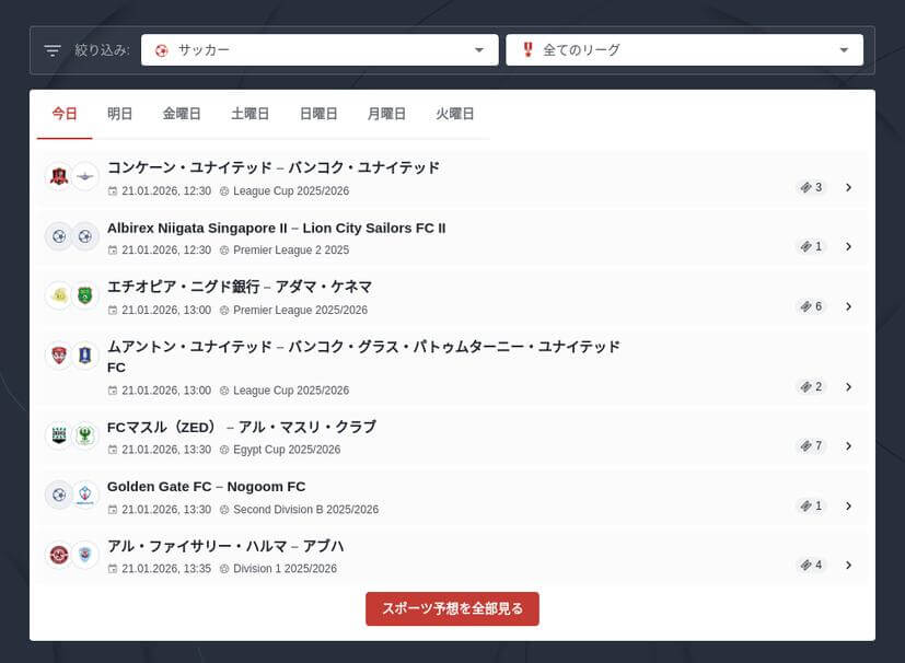 サッカーをブックメーカーで賭けてみよう！