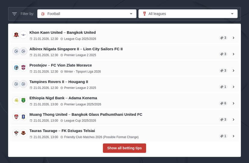 Free Football Betting Tips