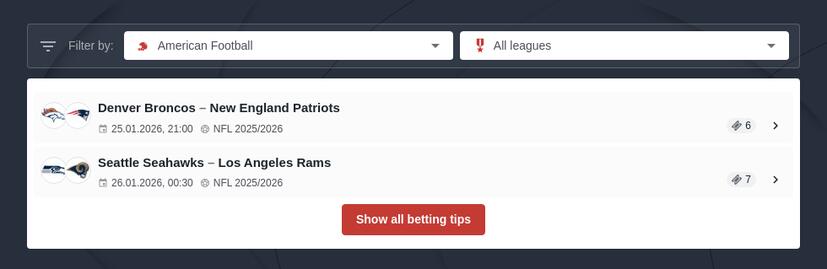 Free American Football Sure Betting Tips