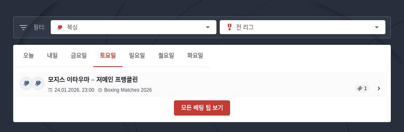 무료 복싱 토토 분석