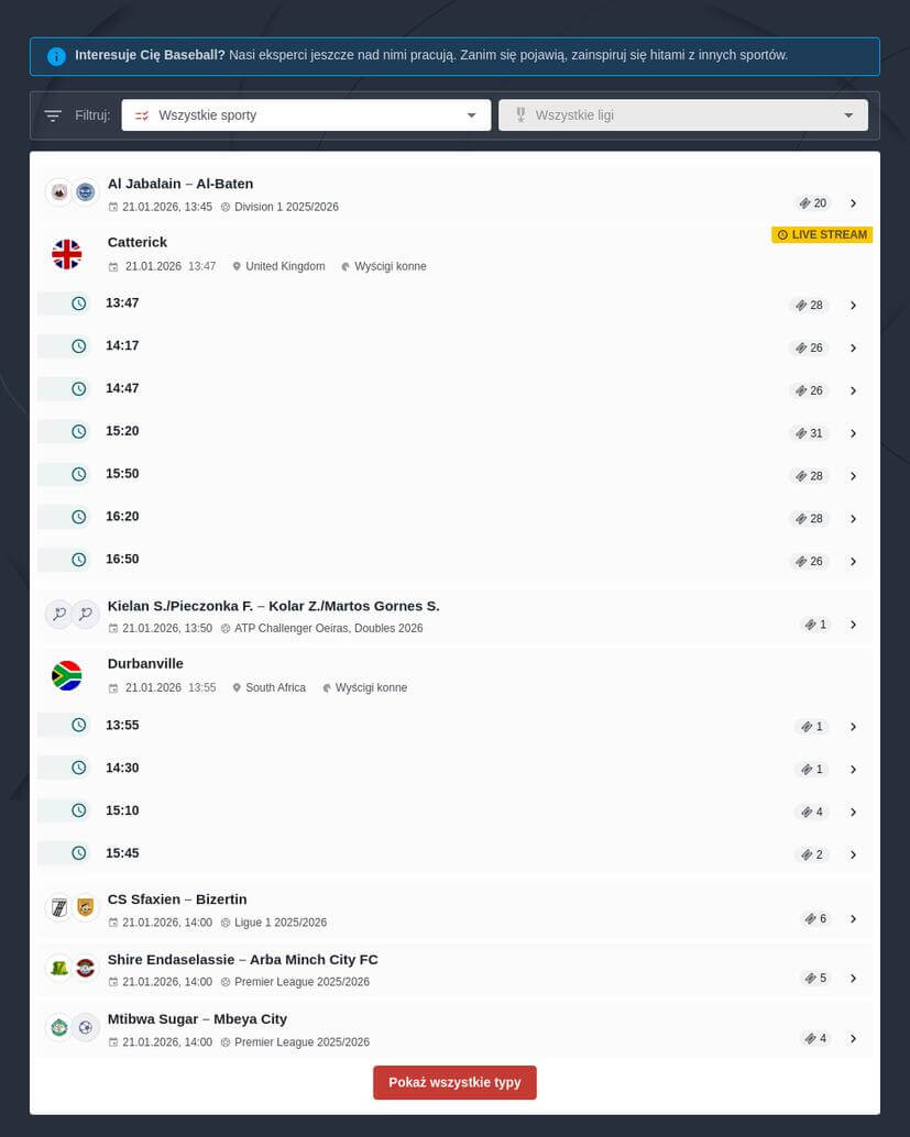 MLB zakłady bukmacherskie online